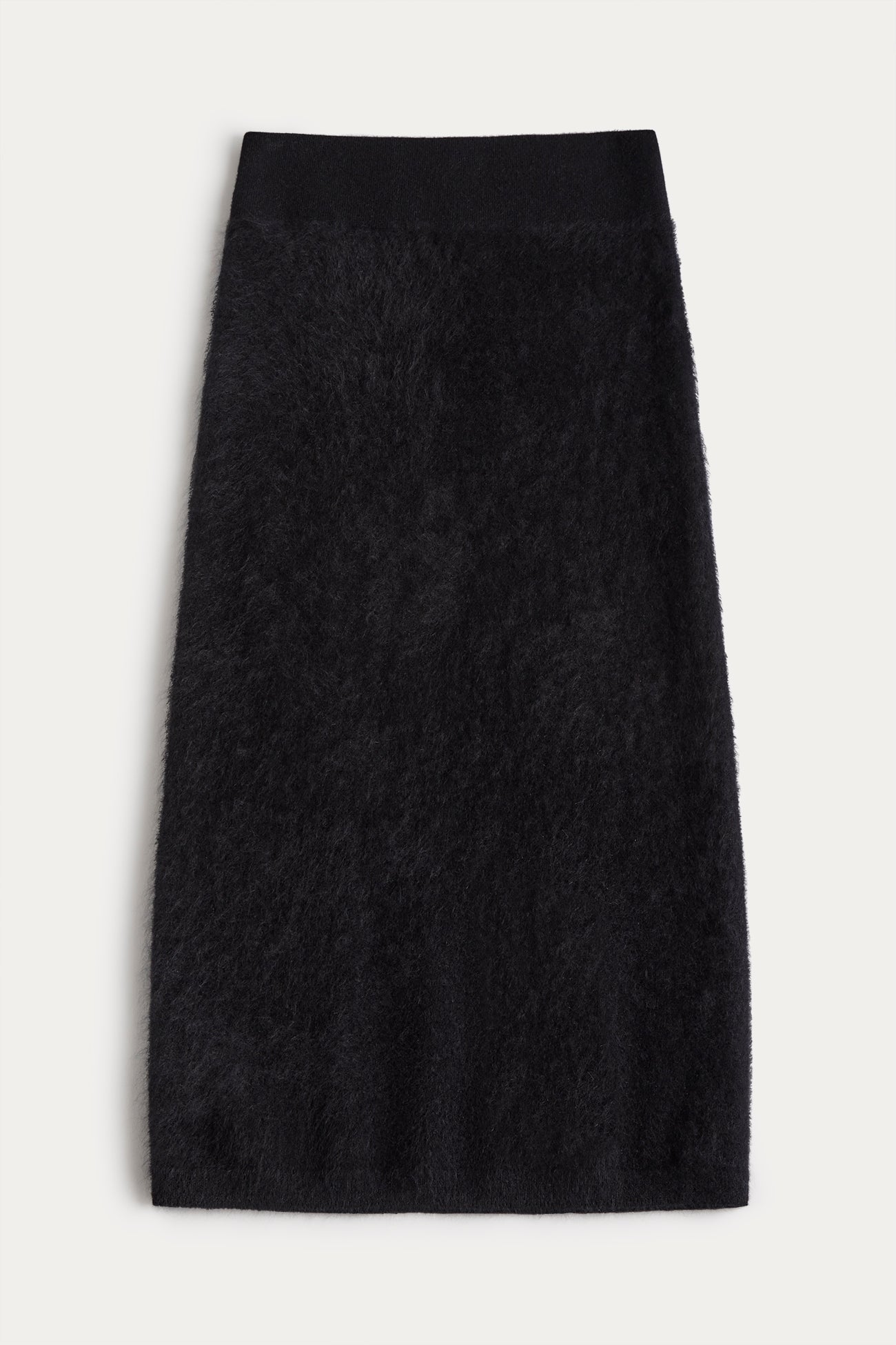 FRANCESCA BRUSHED CASHMERE MIDI SKIRT