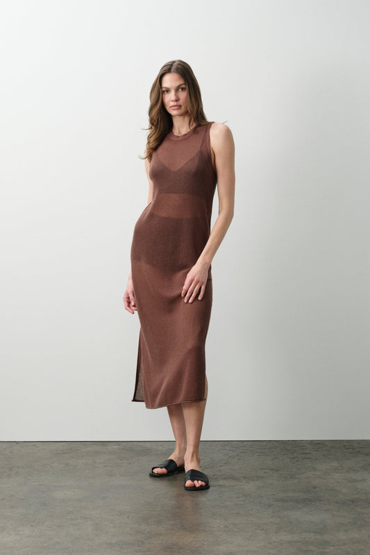 THEA COTTON CASHMERE MIDI DRESS