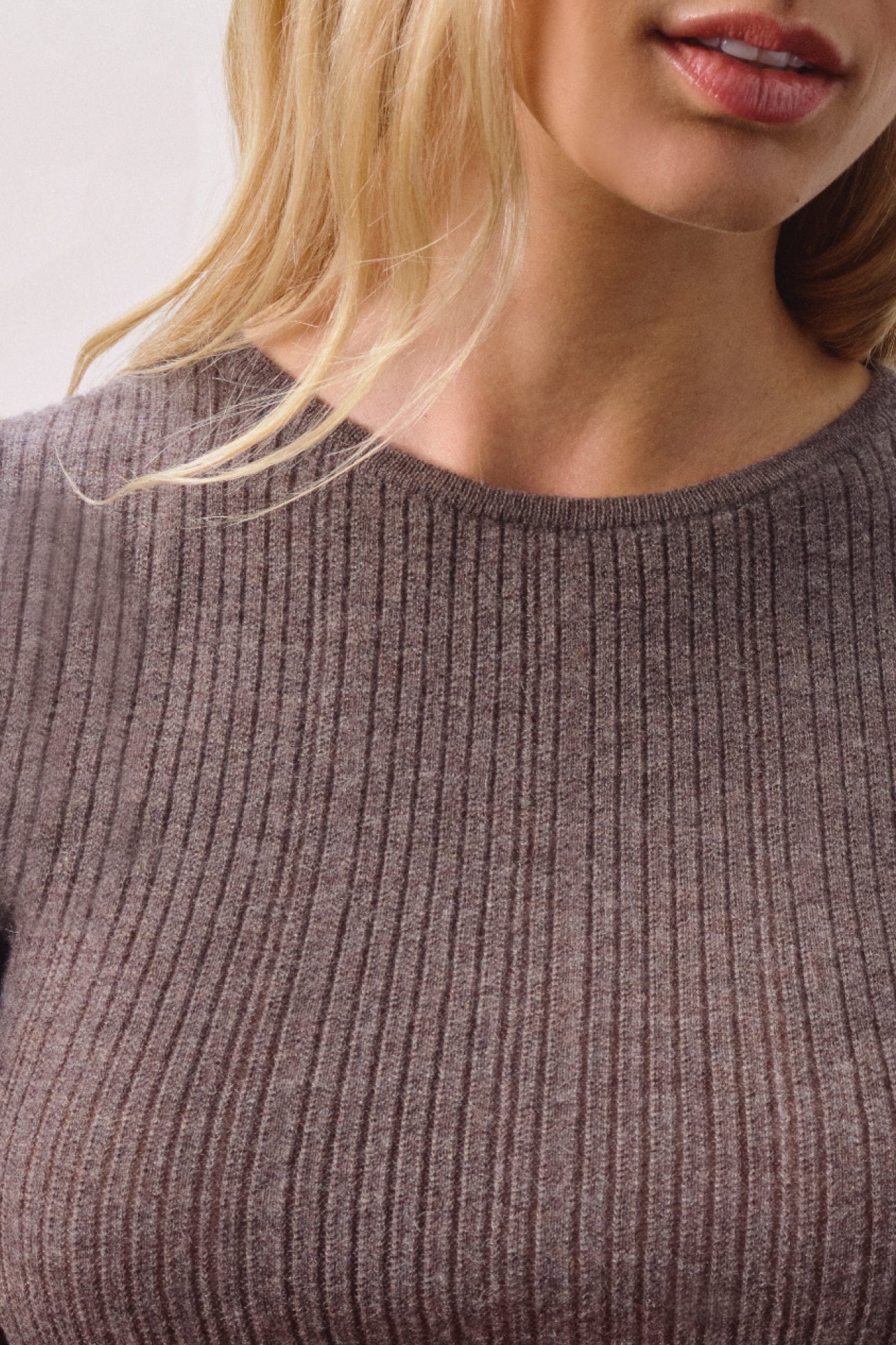 ETTA TRELLIS CASHMERE TEE