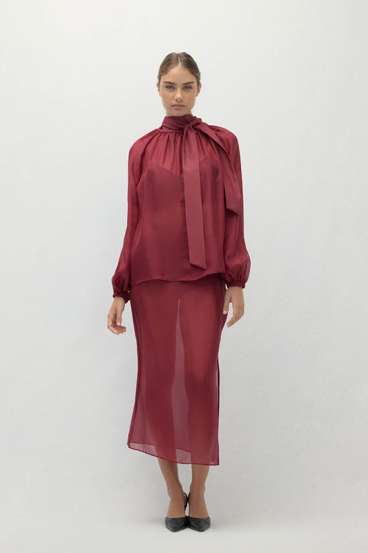 AMARA SILK ORGANZA BLOUSE