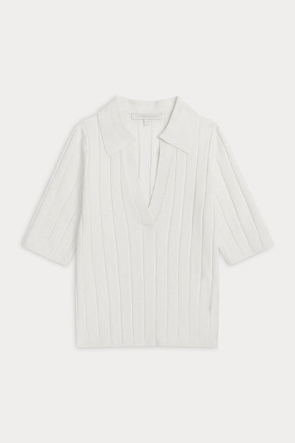 BLAIRE RIBBED POLO