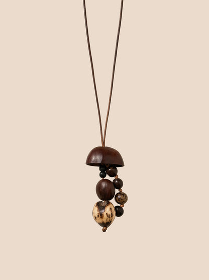 Artisanal Woodland Pendant Necklace
