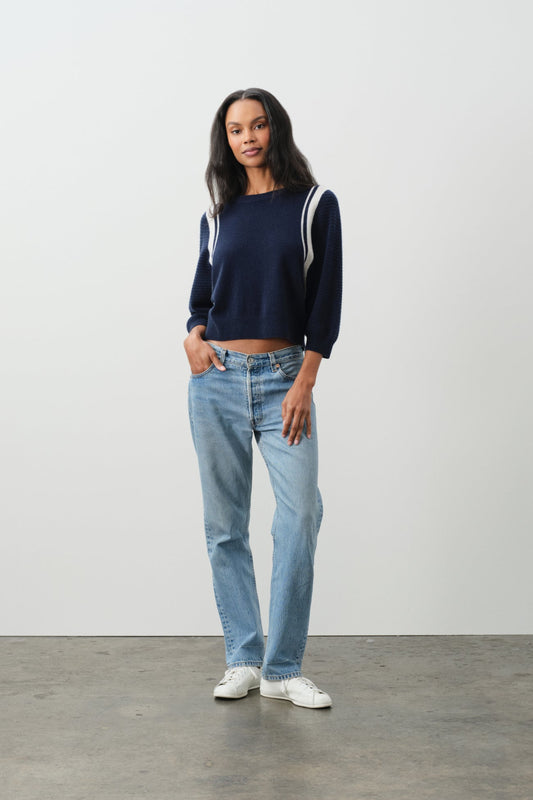 AMANDA CROPPED DOLMAN CREWNECK