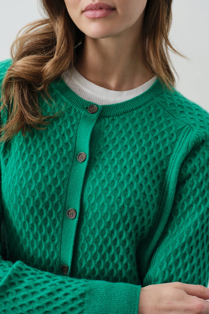 BEATRICE CASHMERE CABLEKNIT CARDIGAN