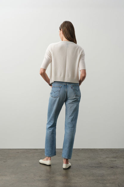 ANA ELBOW SLEEVE CASHMERE CARDIGAN