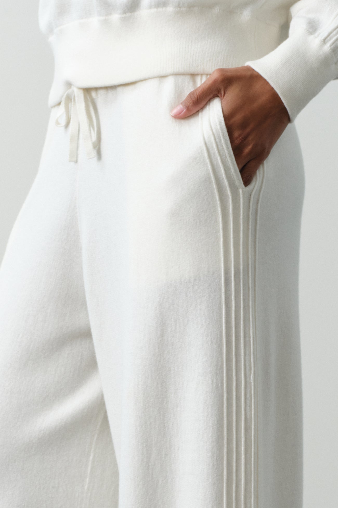 ASHLYN COTTON CASHMERE TRACK PANTS