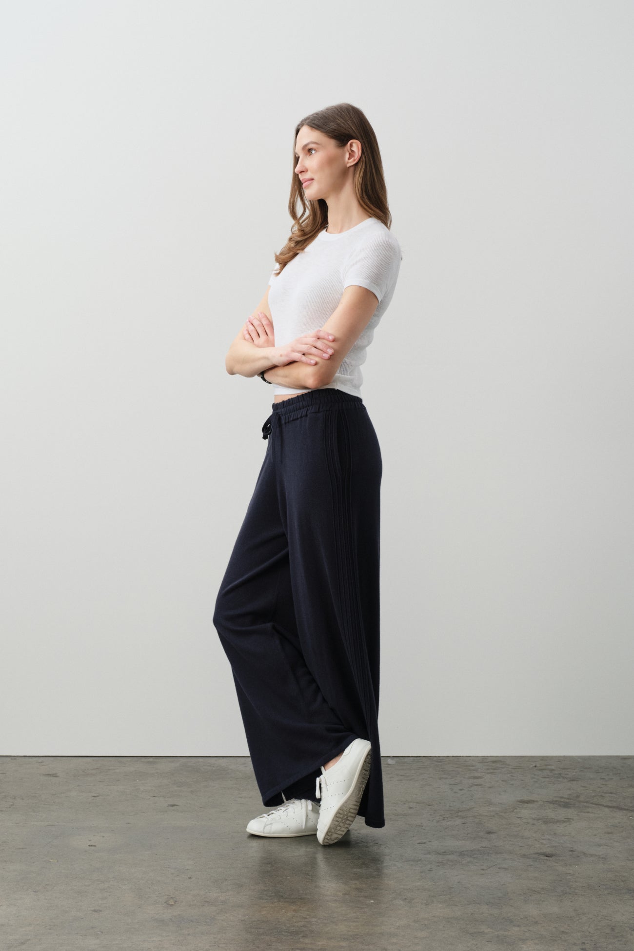 ASHLYN COTTON CASHMERE TRACK PANTS