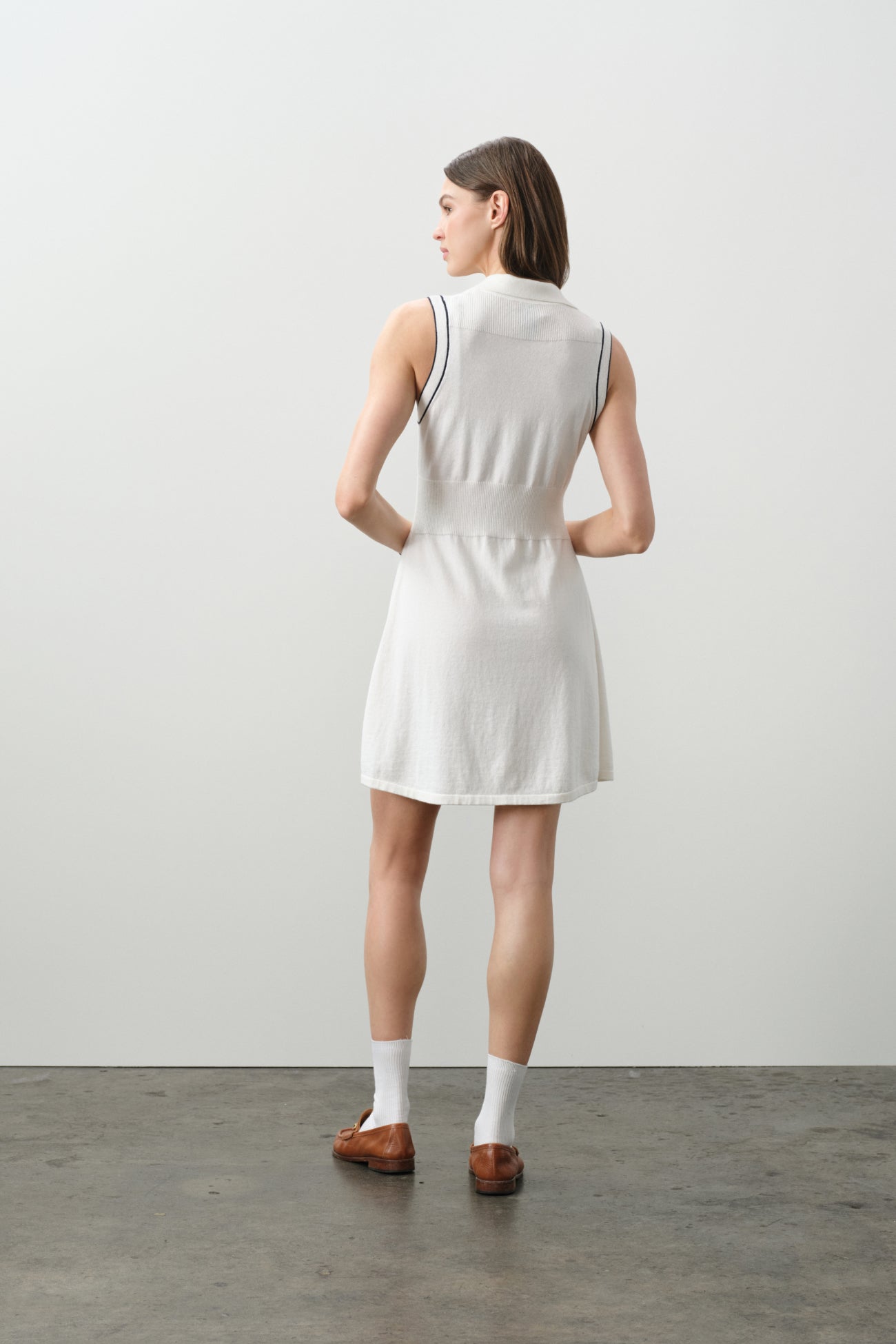 LINDA COTTON CASHMERE TENNIS DRESS