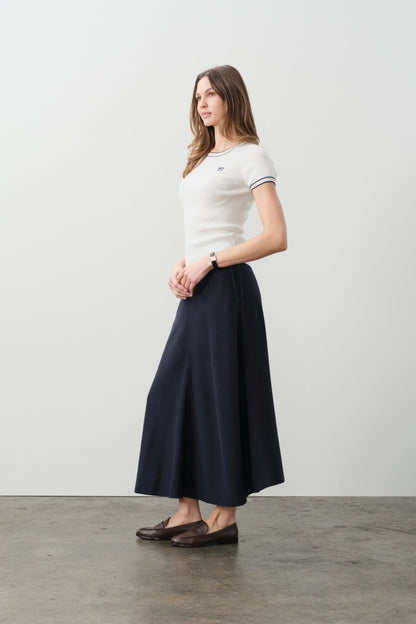 VICTORIA COTTON CASHMERE BABY TEE