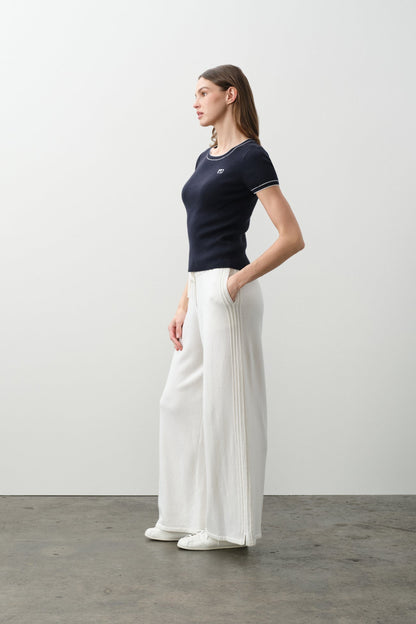VICTORIA COTTON CASHMERE BABY TEE