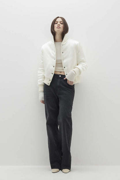 BECCA REVERSIBLE SILK BOMBER JACKET