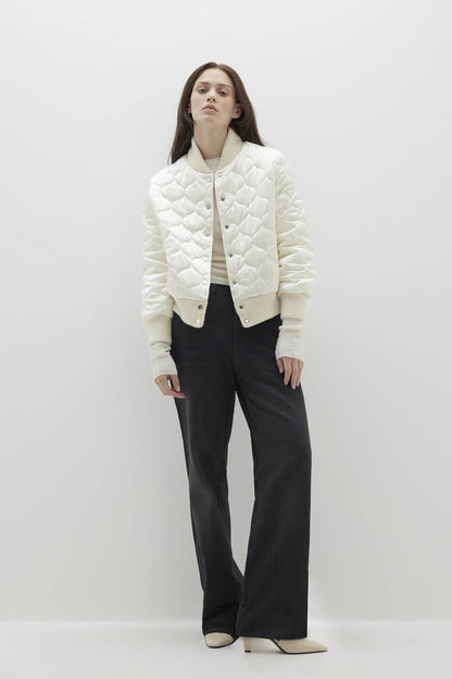 BECCA REVERSIBLE SILK BOMBER JACKET