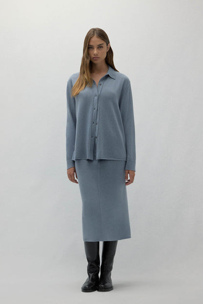 CATANIA DENIM CASHMERE SHIRT