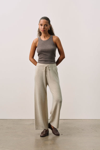 CAROLINA CREWNECK CASHMERE TANK
