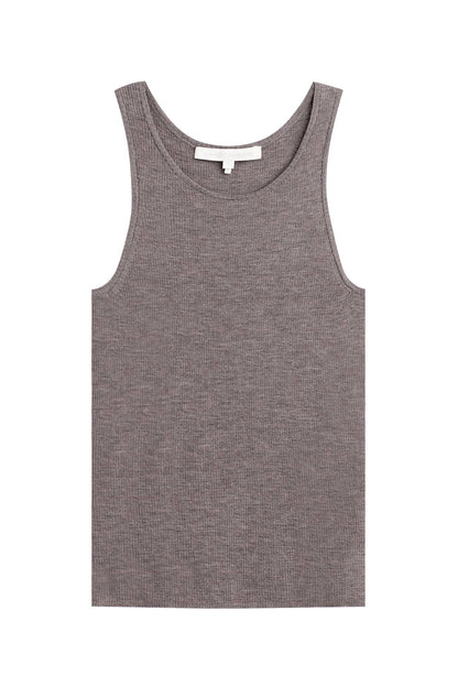 CAROLINA CREWNECK CASHMERE TANK