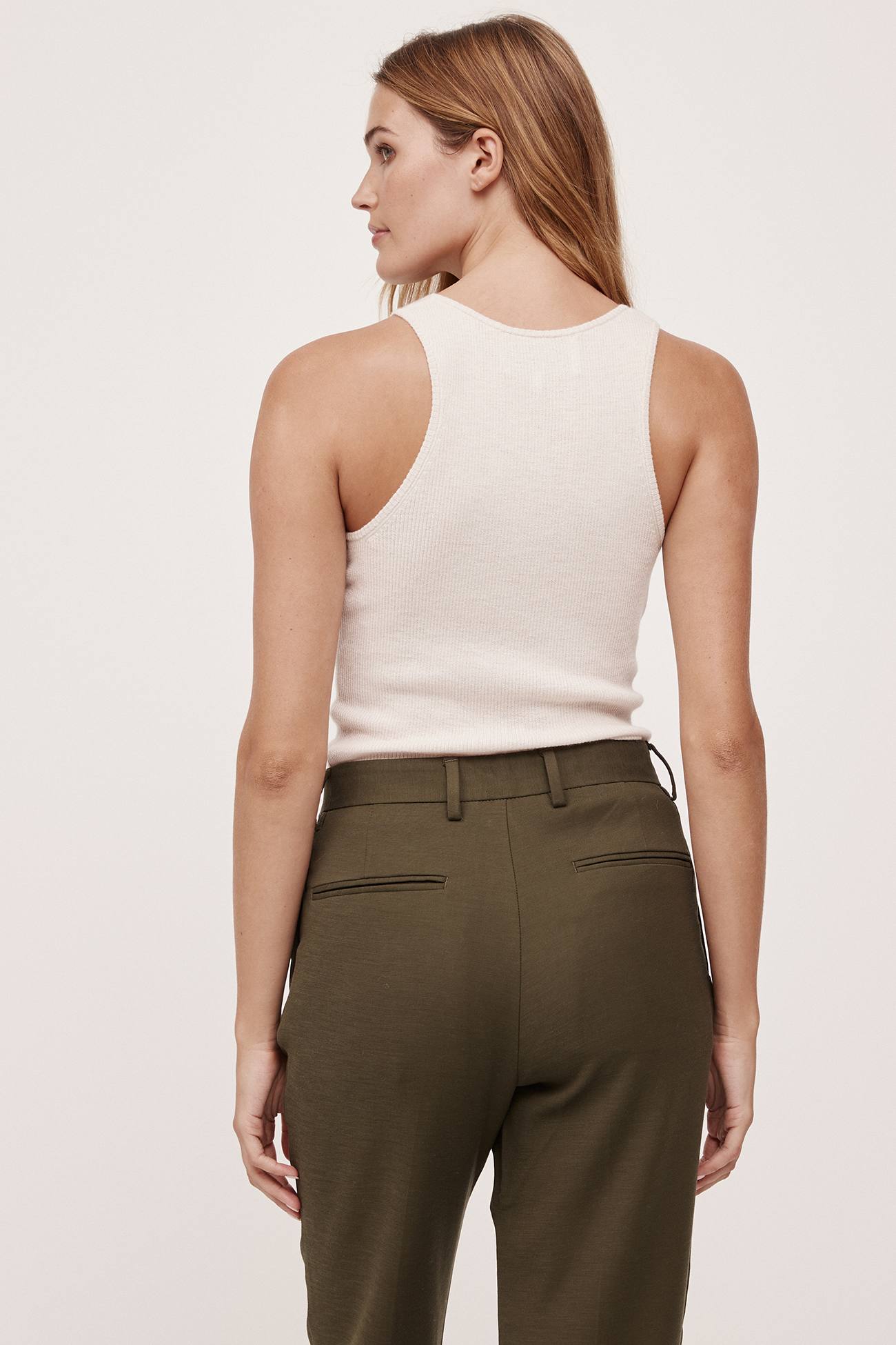 CAROLINA CREWNECK CASHMERE TANK