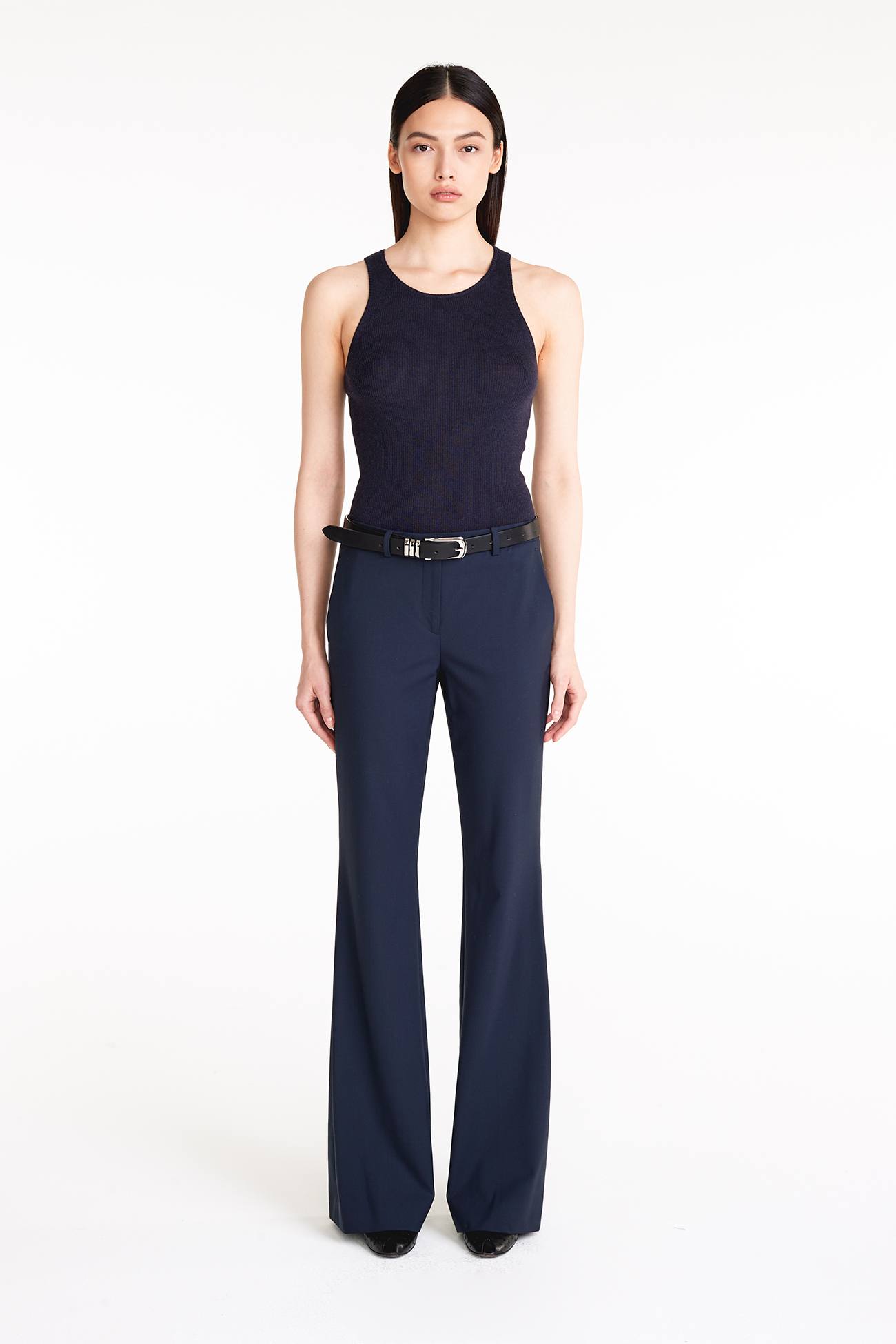 CAROLINA CREWNECK CASHMERE TANK