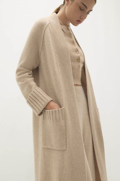 TILYN LONGLINE CASHMERE CARDIGAN