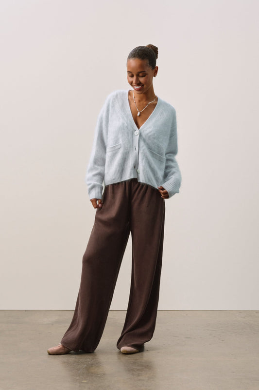 MICHAELA BRUSHED CASHMERE CARDIGAN