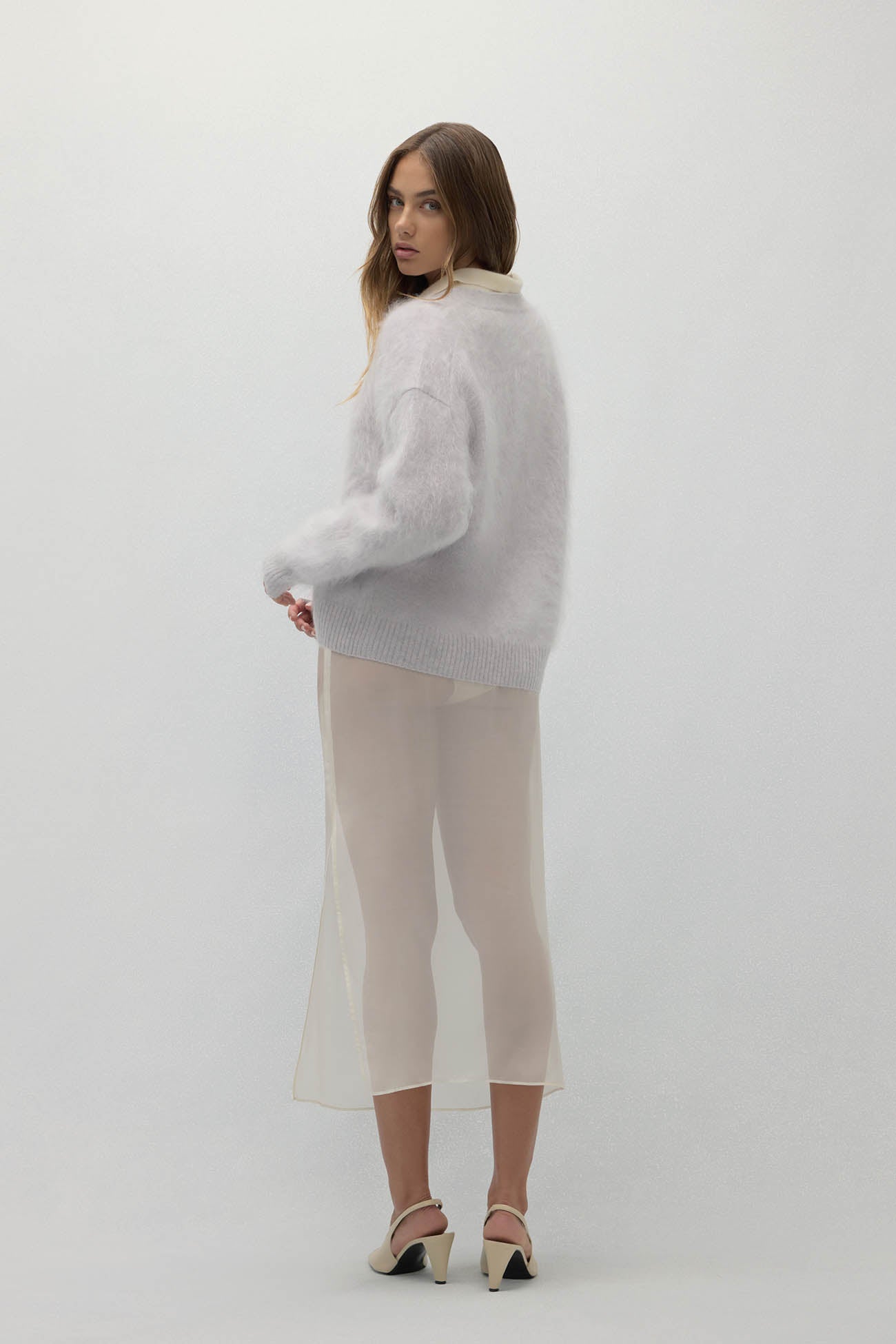 MICHAELA BRUSHED CASHMERE CARDIGAN