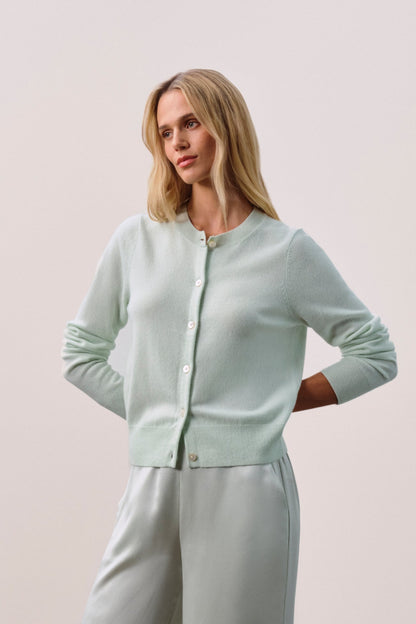 JAYLA BUTTON-UP CASHMERE CARDIGAN