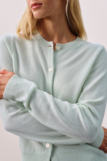 JAYLA BUTTON-UP CASHMERE CARDIGAN