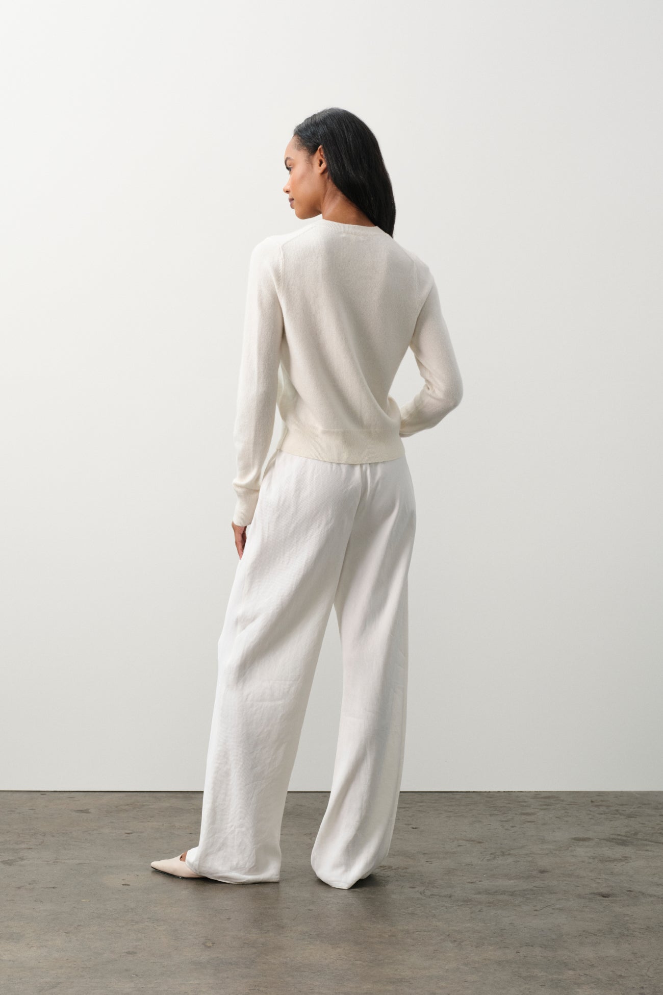JAYLA BUTTON-UP CASHMERE CARDIGAN