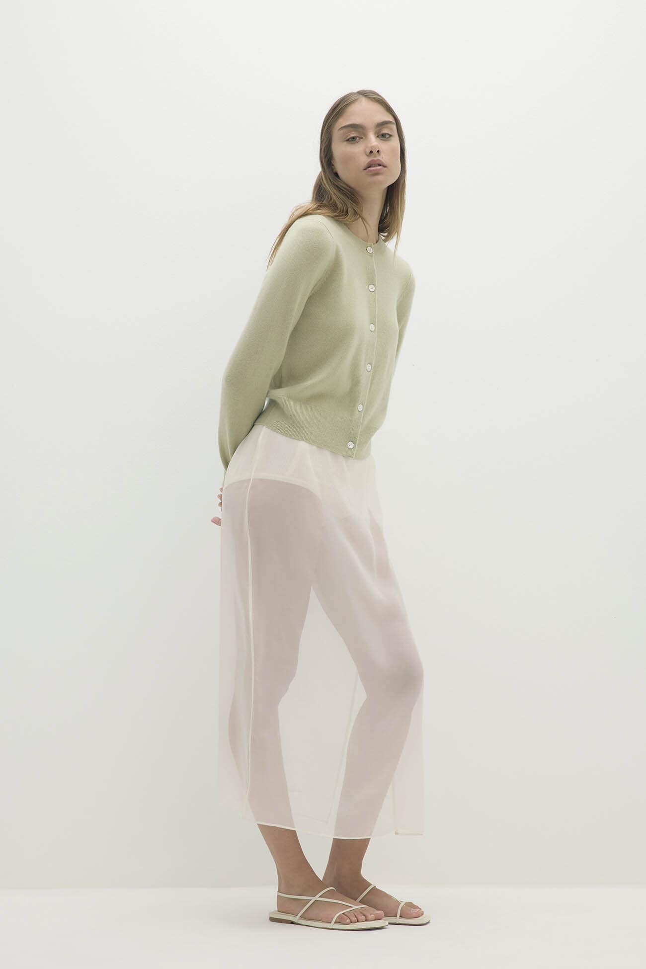 JAYLA BUTTON-UP CASHMERE CARDIGAN