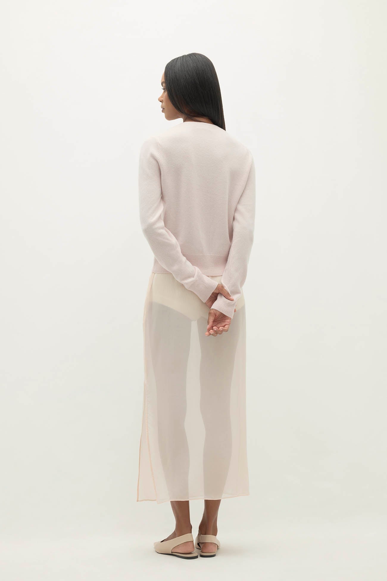 JAYLA BUTTON-UP CASHMERE CARDIGAN