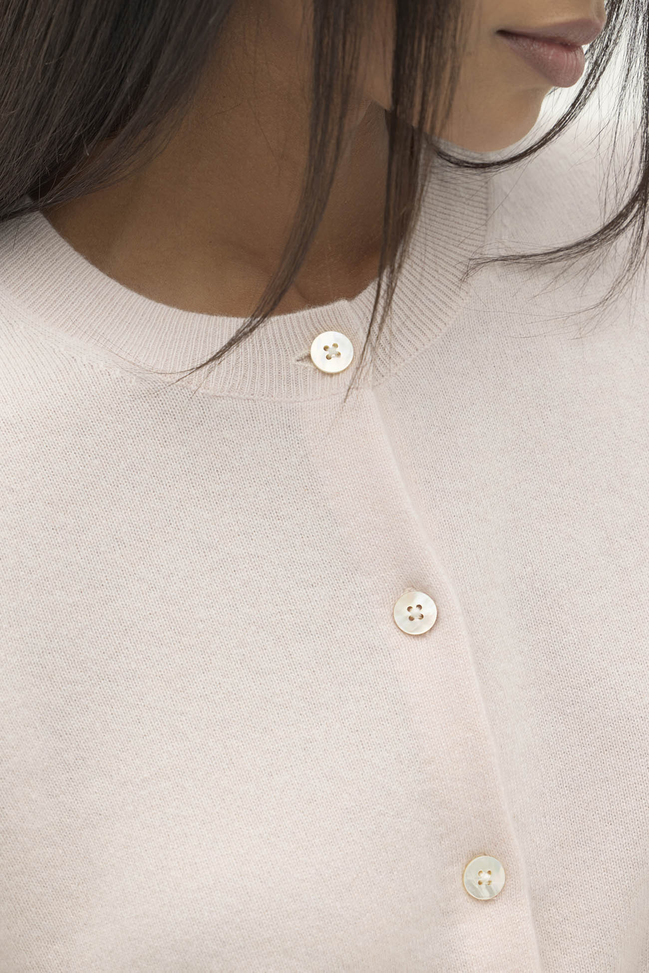 JAYLA BUTTON-UP CASHMERE CARDIGAN