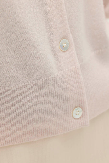 JAYLA BUTTON-UP CASHMERE CARDIGAN