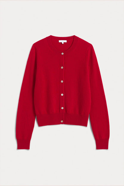JAYLA BUTTON-UP CASHMERE CARDIGAN