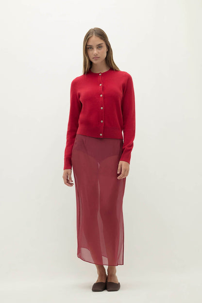 JAYLA BUTTON-UP CASHMERE CARDIGAN