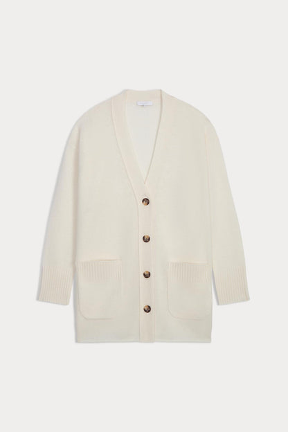 ADELINA BUTTON-UP CASHMERE CARDIGAN