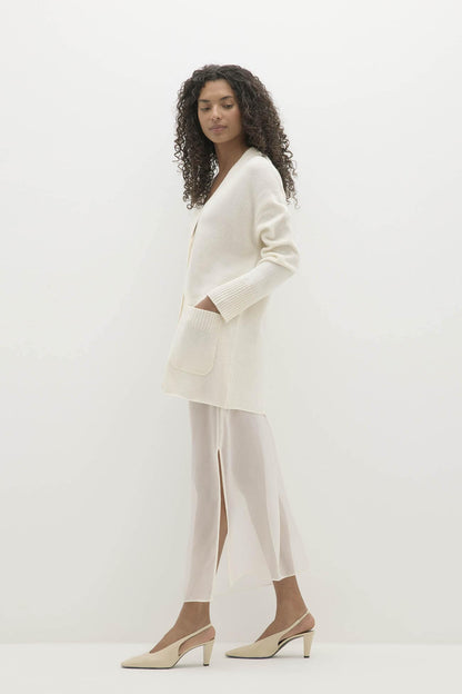 ADELINA BUTTON-UP CASHMERE CARDIGAN