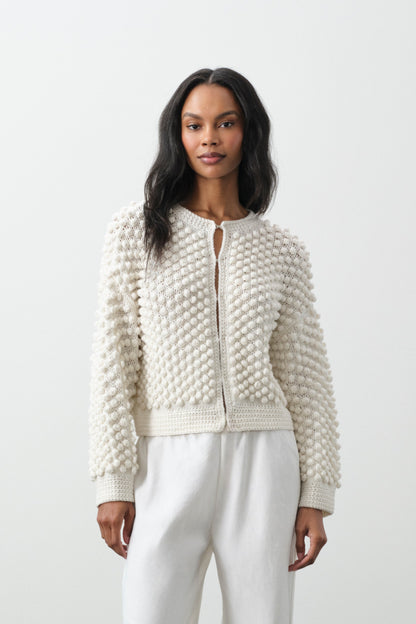 GOLDIE HAND-CROCHETED CARDIGAN