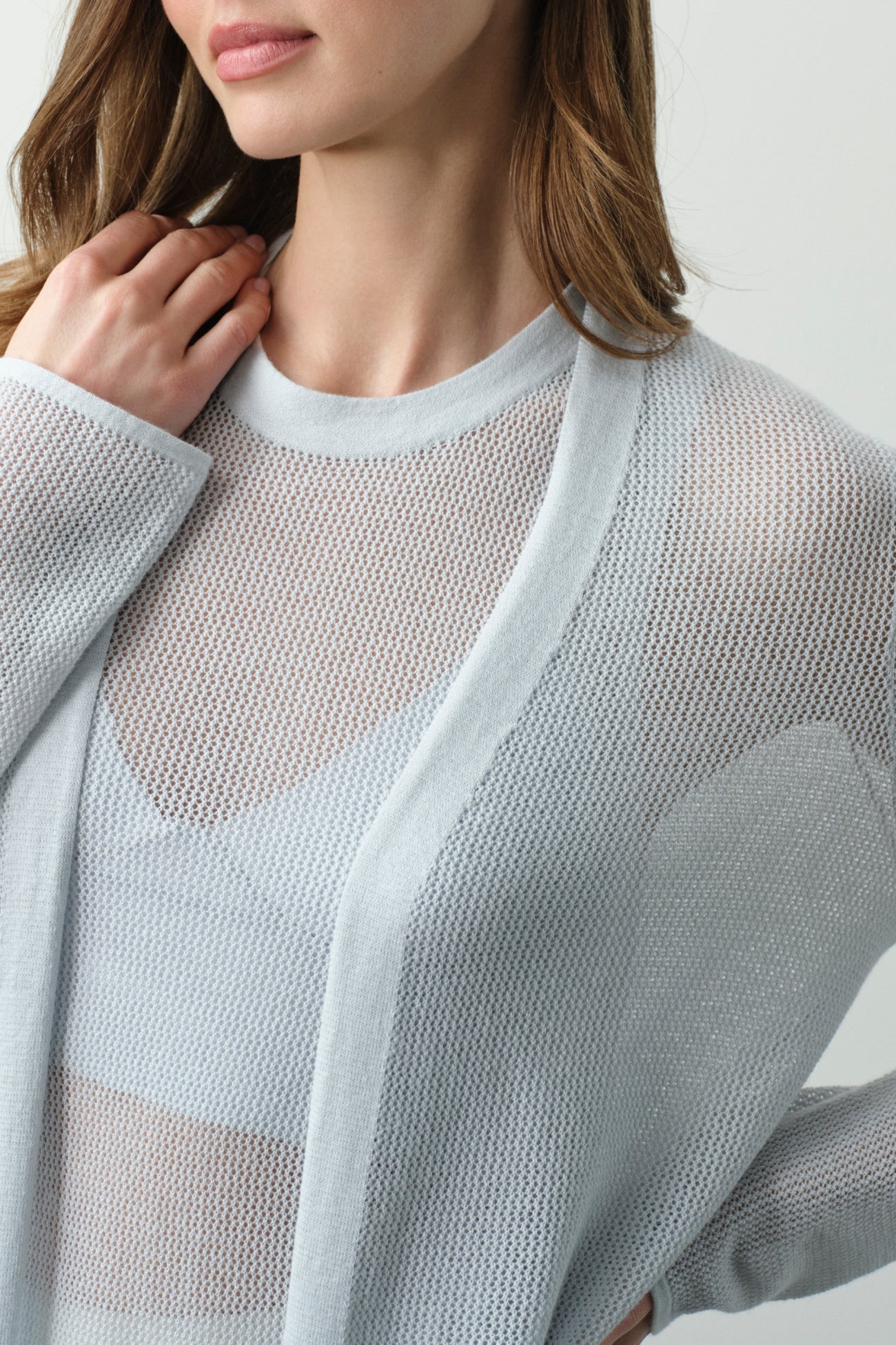 KEALA COTTON CASHMERE LONGLINE CARDIGAN