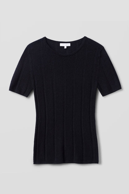 ETTA TRELLIS CASHMERE TEE