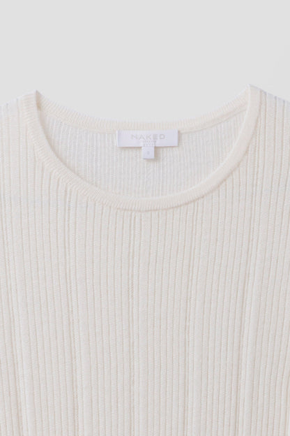 ETTA TRELLIS CASHMERE TEE