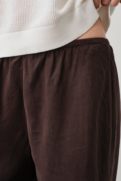 FRANCES SILK LINEN WIDE LEG PANT
