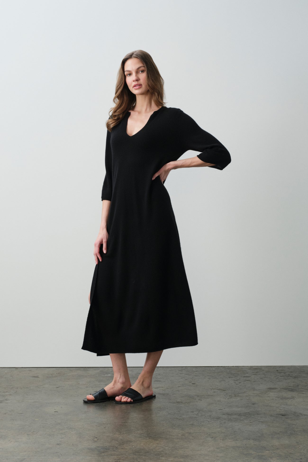 KATALINA FEATHERWEIGHT CASHMERE KAFTAN