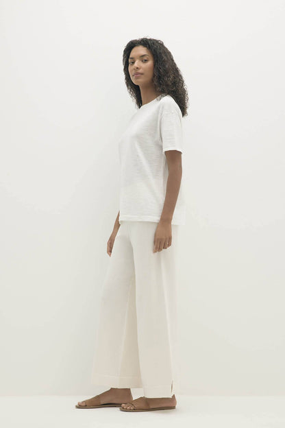 STACI ORGANIC COTTON BOYFRIEND CREWNECK TEE