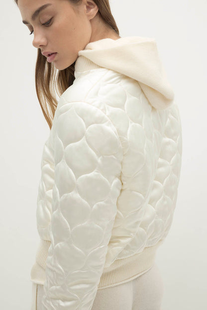 BECCA REVERSIBLE SILK BOMBER JACKET